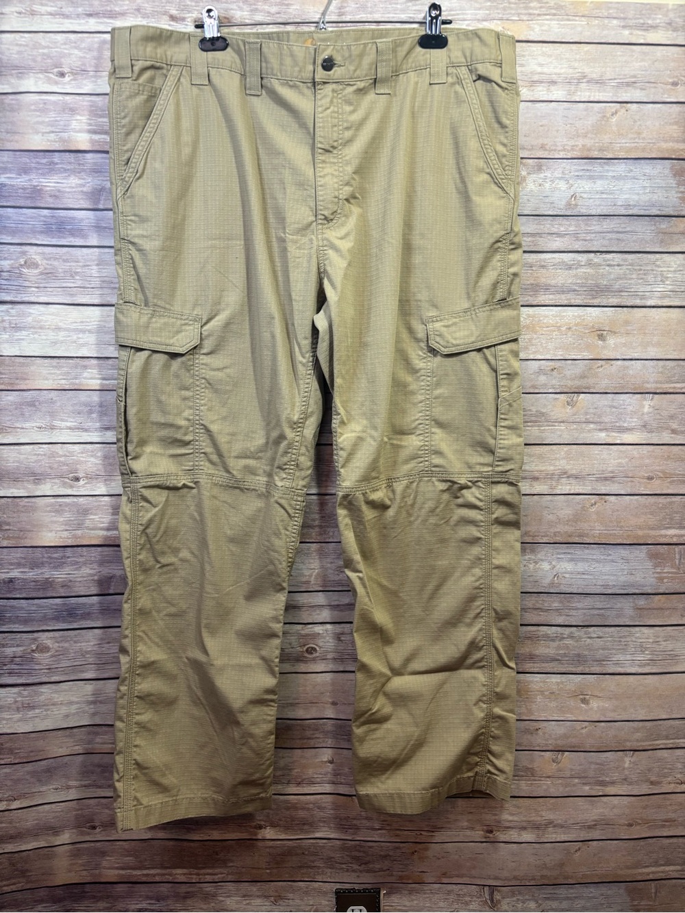 CARHARRT MENS Rip Stop WORK PANT KHAKI Size 44x32